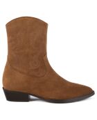 Bottines en Velours de Cuir Wild West Walkers marron