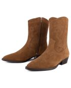 Bottines en Velours de Cuir Wild West Walkers marron