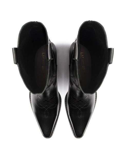 Bottines en Cuir Crush On U noires
