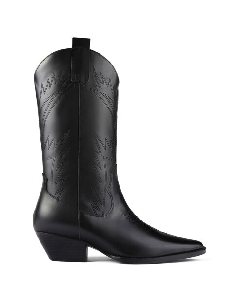 Bottines en Cuir Crush On U noires