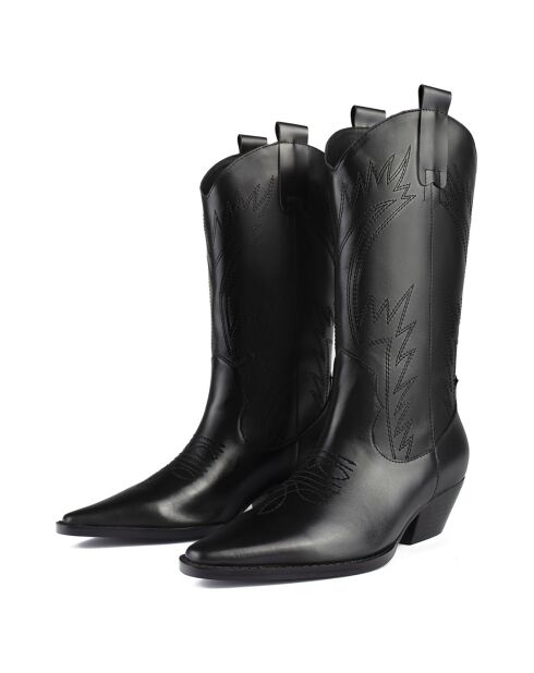 Bottines en Cuir Crush On U noires