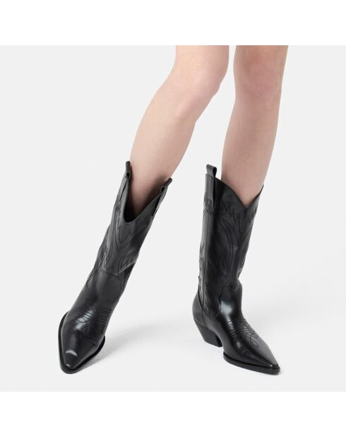 Bottines en Cuir Crush On U noires