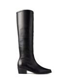 Bottes en Cuir Shot In The Dark noires - Talon 5 cm