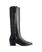 Bottes en Cuir Shot In The Dark noires - Talon 5 cm