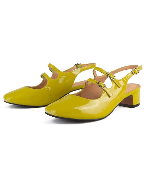 Ciao Amore Ciao groene leren slingbacks