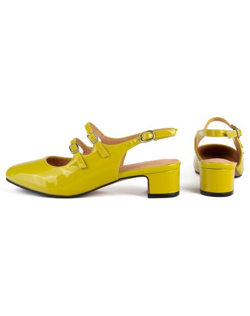 Ciao Amore Ciao groene leren slingbacks