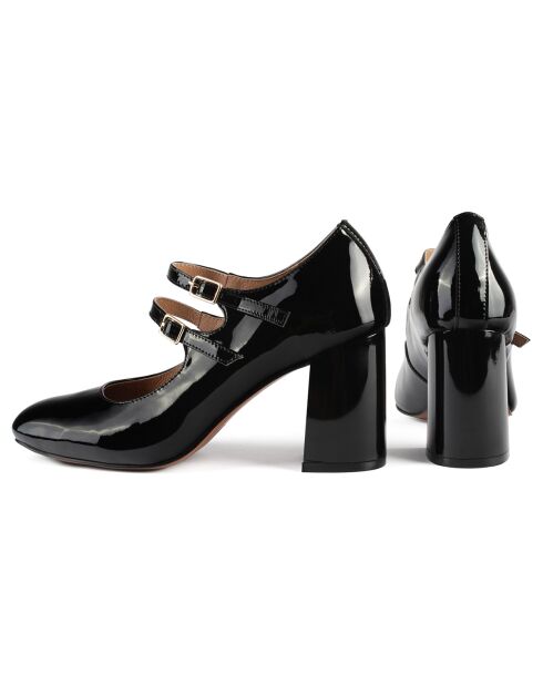Babies en Cuir Feel This Way noires - Talon 9 cm
