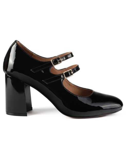 Babies en Cuir Feel This Way noires - Talon 9 cm