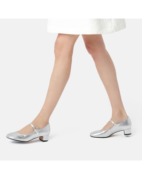 Babies en Cuir Fall In Love argentées