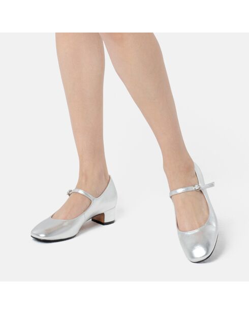Babies en Cuir Fall In Love argentées
