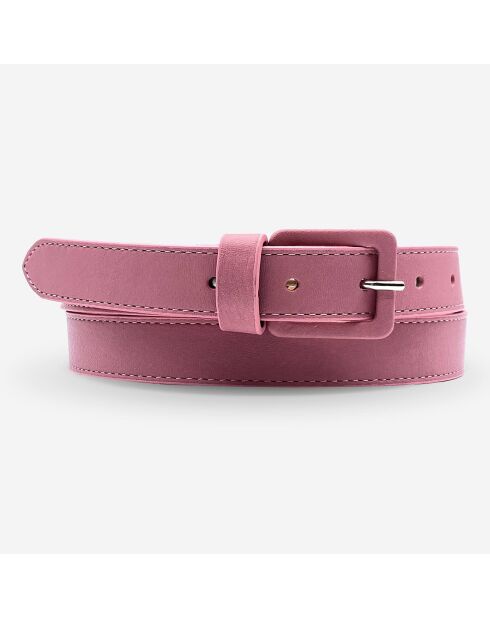 Ceinture en Cuir F-12 rose