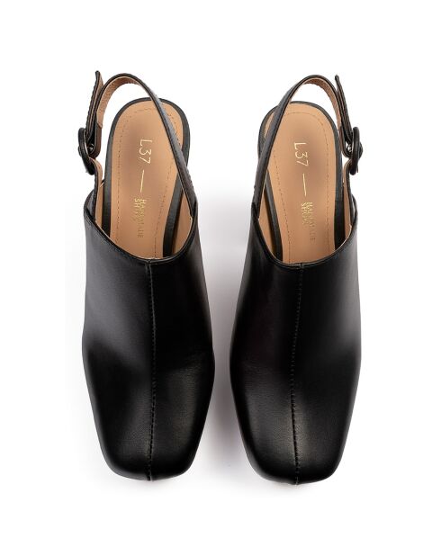 Zoccoli Something About You in pelle neri - Tacco 11 cm