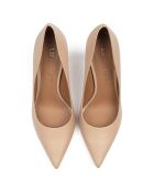 Escarpins en Cuir Very Sexy beiges - Talon 11 cm