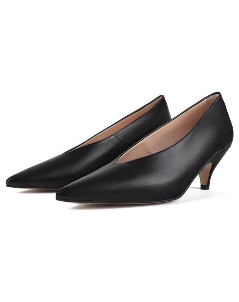 Escarpins en Cuir Wonderful One noirs - Talon 6 cm