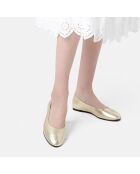 Ballerines en Cuir Baby Come On dorées