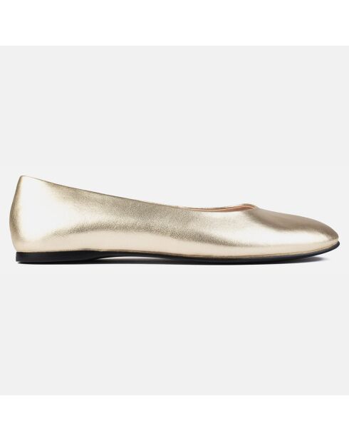 Ballerines en Cuir Baby Come On dorées