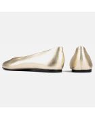 Ballerines en Cuir Baby Come On dorées
