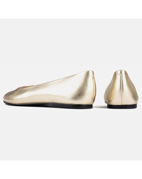 Ballerines en Cuir Baby Come On dorées