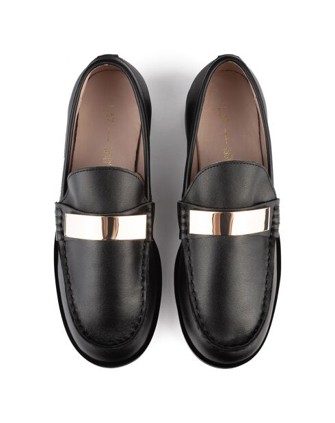 Mocasines de piel negros Enjoy The Silence