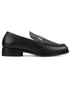 Mocassins en Cuir Enjoy The Silence noirs