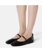 Ballerines en Cuir Luxe Strides noires