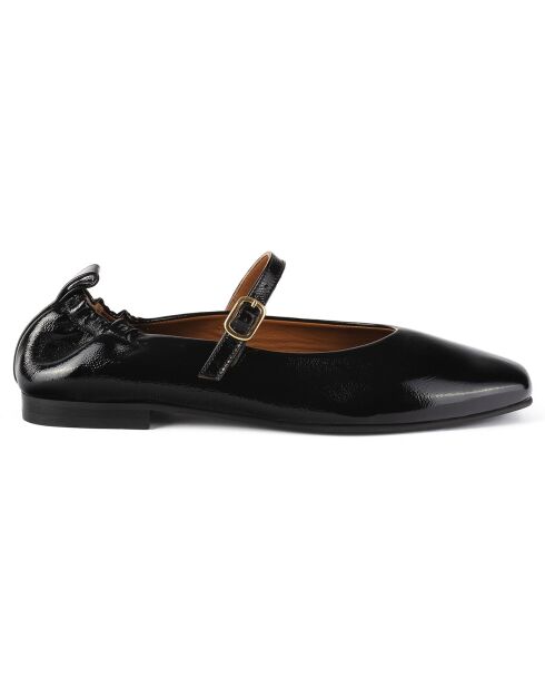 Ballerines en Cuir Luxe Strides noires