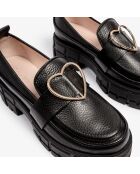 Mocassins en Cuir Masterpiece noirs - Talon 5.5 cm