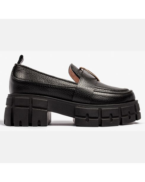 Mocassins en Cuir Masterpiece noirs - Talon 5.5 cm