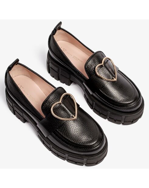 Mocassins en Cuir Masterpiece noirs - Talon 5.5 cm