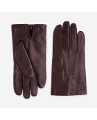 Gants en Cuir standard homme pecarise cousu main tan