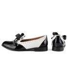 Mocassins en Cuir Mouse World noir/blanc