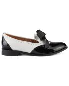 Mocassins en Cuir Mouse World noir/blanc