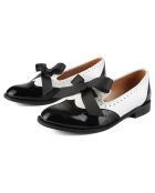 Mocassins en Cuir Mouse World noir/blanc