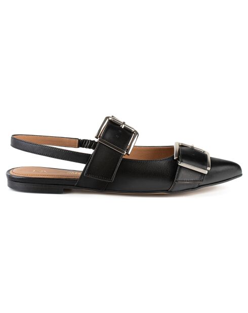 Slingbacks en Cuir Rodeo Drive noires