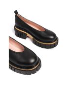 Trotters en Cuir Slow Down Baby noirs - Talon 5 cm