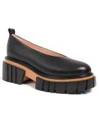 Trotters en Cuir Slow Down Baby noirs - Talon 5 cm