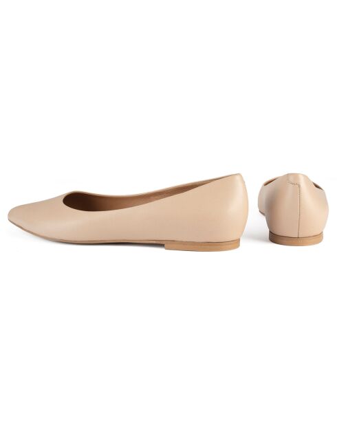 Ballerine beige in pelle Slow Motion