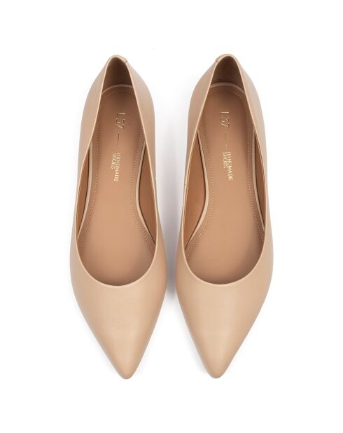 Ballerine beige in pelle Slow Motion