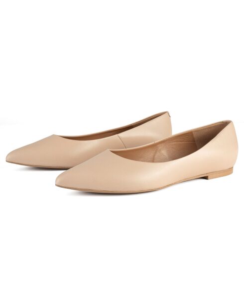 Ballerine beige in pelle Slow Motion