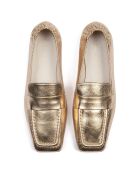 Mocassini Stellar Strolls in pelle dorata