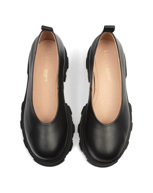 Trotters en Cuir Straight Up noirs