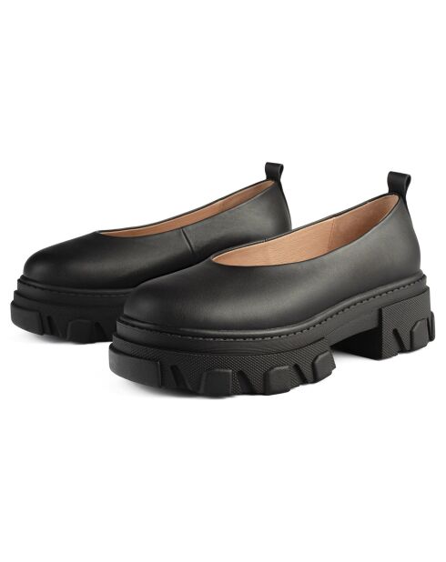 Trotters en Cuir Straight Up noirs