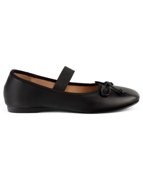 Ballerines en Cuir Under Paris Sky noires