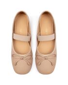 Ballerinas Under Paris Sky aus beigem Leder