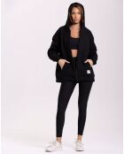 Sweat Capuche Flow noir