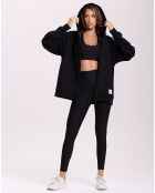 Sweat Capuche Flow noir