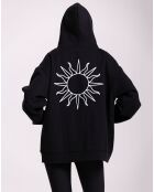 Sweat Capuche Flow noir