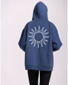 Sweat Capuche Flow bleu