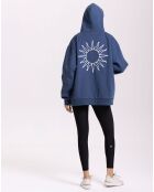 Sweat Capuche Flow bleu