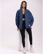 Sweat Capuche Flow bleu